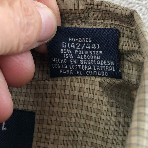 Puritan Men Shirt Large Wrinkle Resistant Long Sleeve Button Down Plaid Classic - Picture 7 of 12